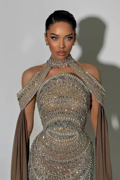 Prom Dress in Caramel