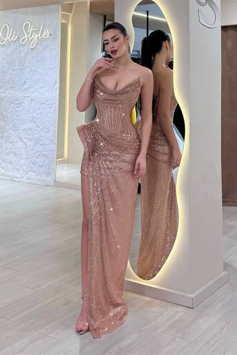 Prom Dress in Champagne