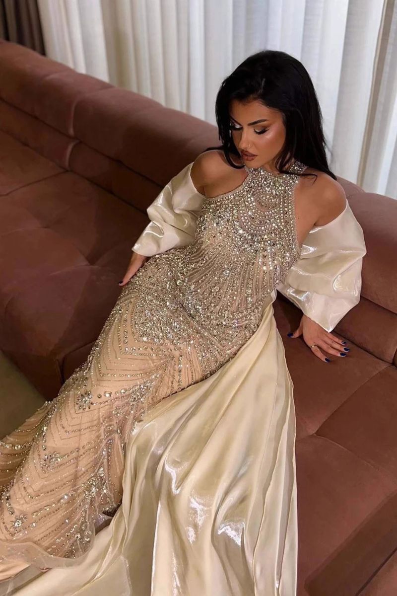 Prom Dress in Nude