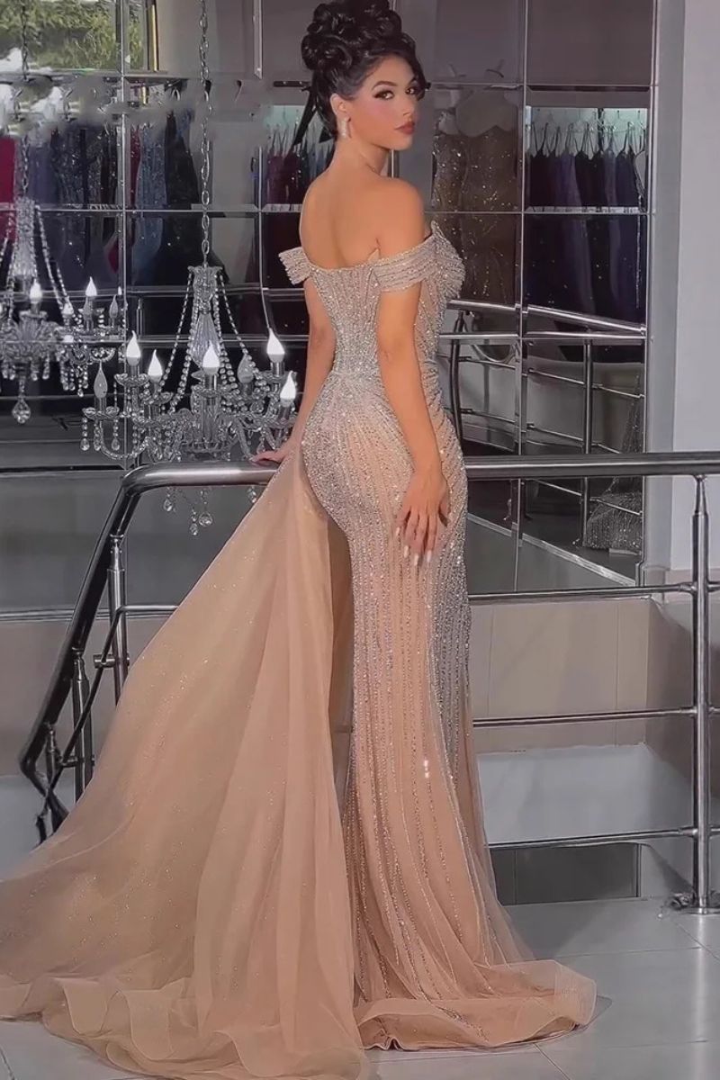 Prom Dress in Nude
