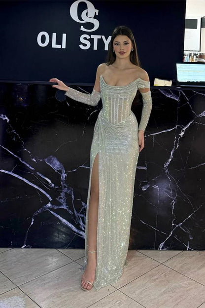 Prom Dress in Silver