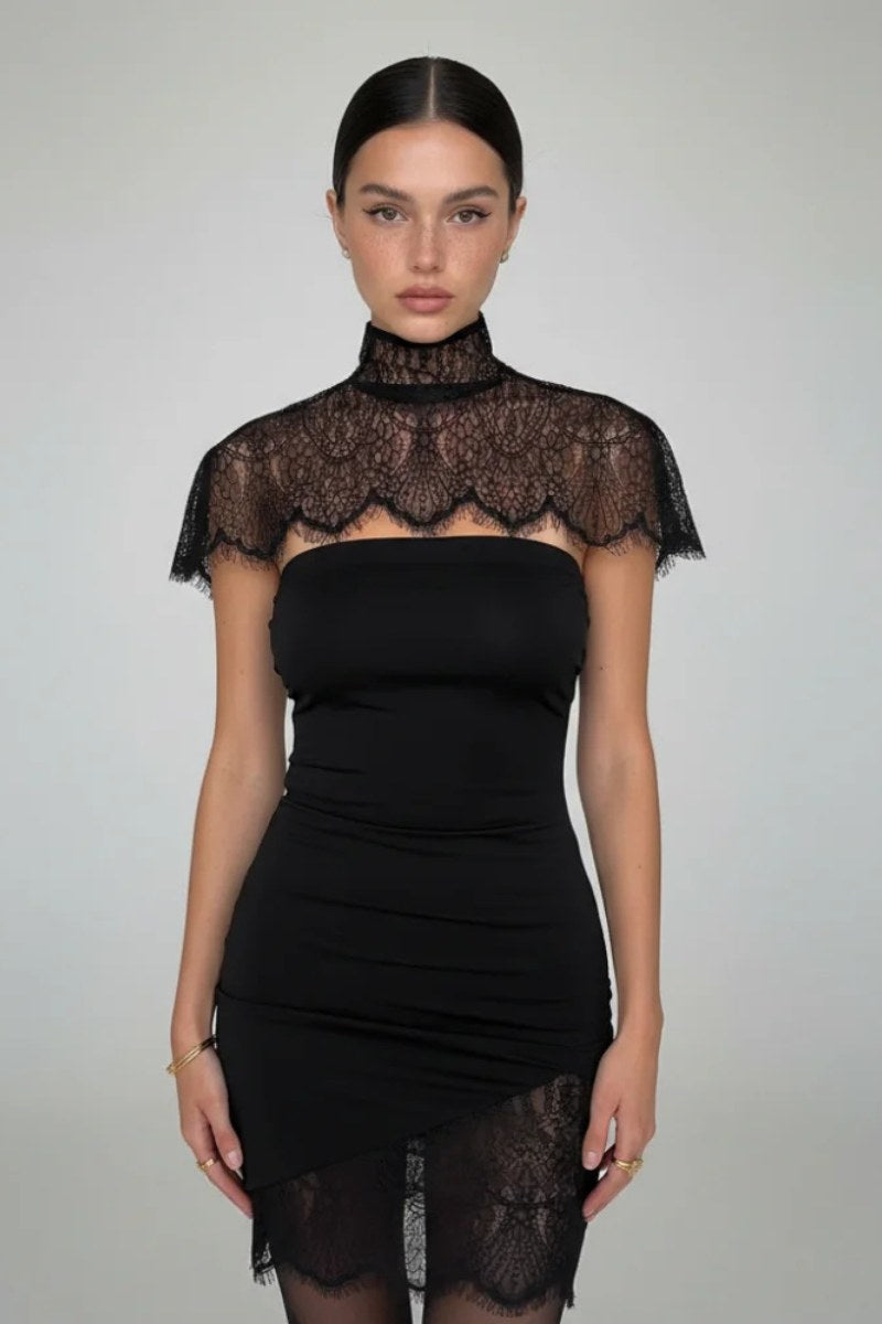 Prom Dress in Black Lallume