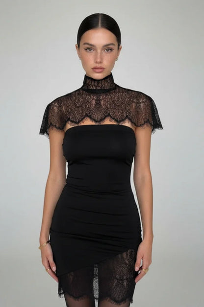 Prom Dress in Black Lallume