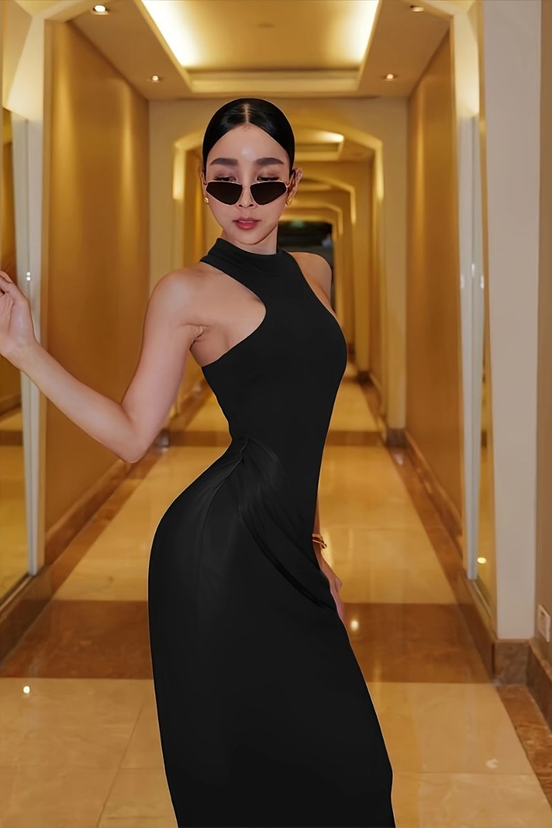 Black evening dress