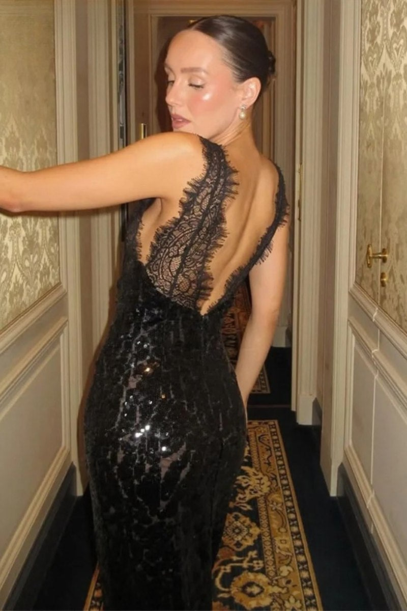 Lace Dress Black