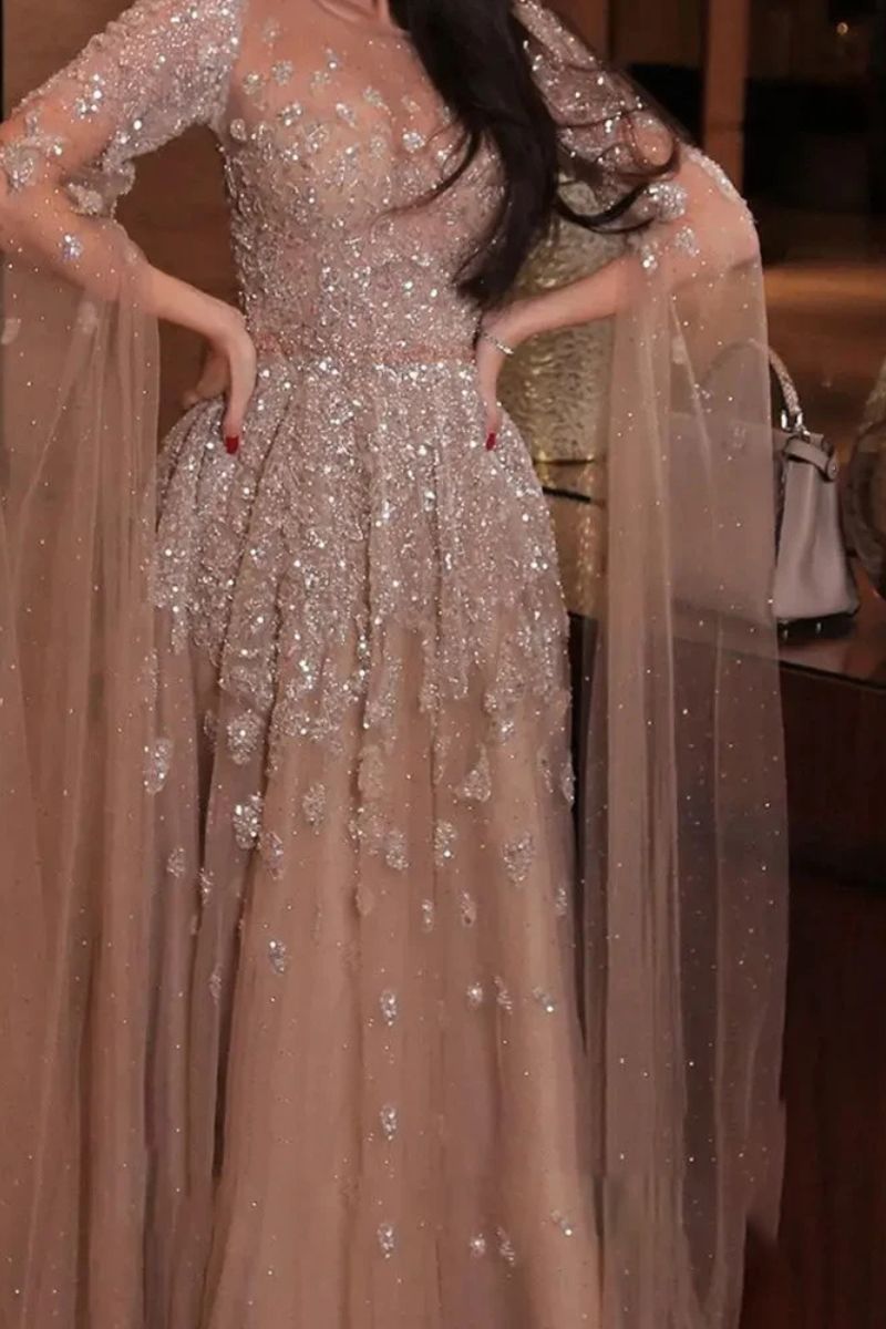 Prom Dress in Blush Pink Lallume 
