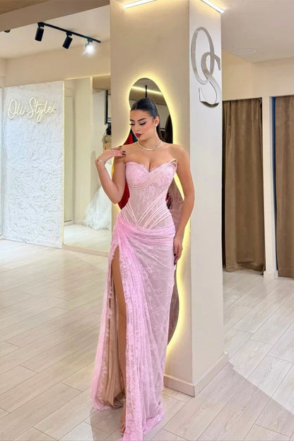 prom dress in pink