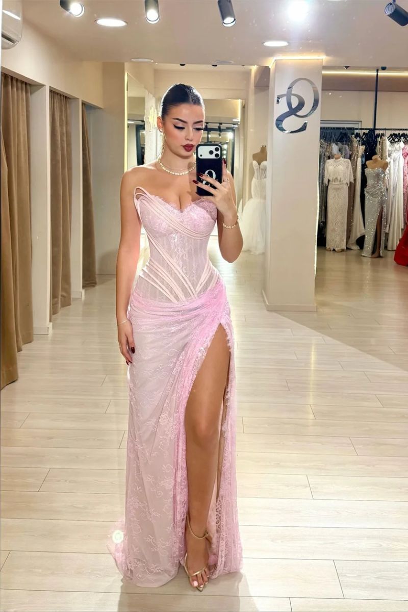 Prom Dress in Blush Pink Lallume