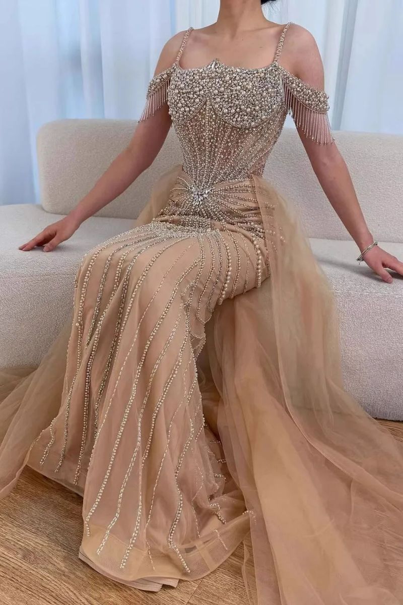 Prom Dress in Nude